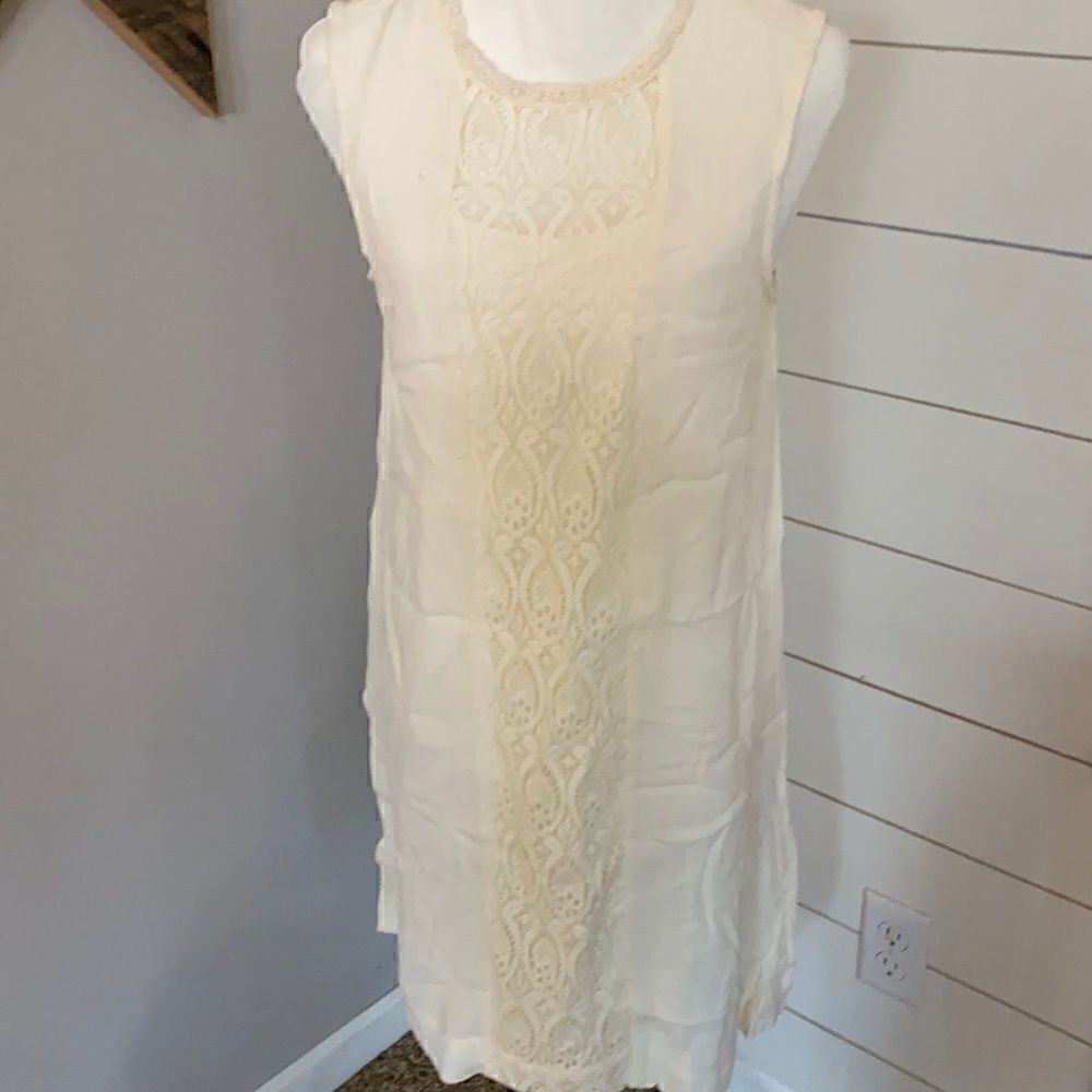 Simply Noelle | Cream Lace Sleeveless Dress NWT | S/M